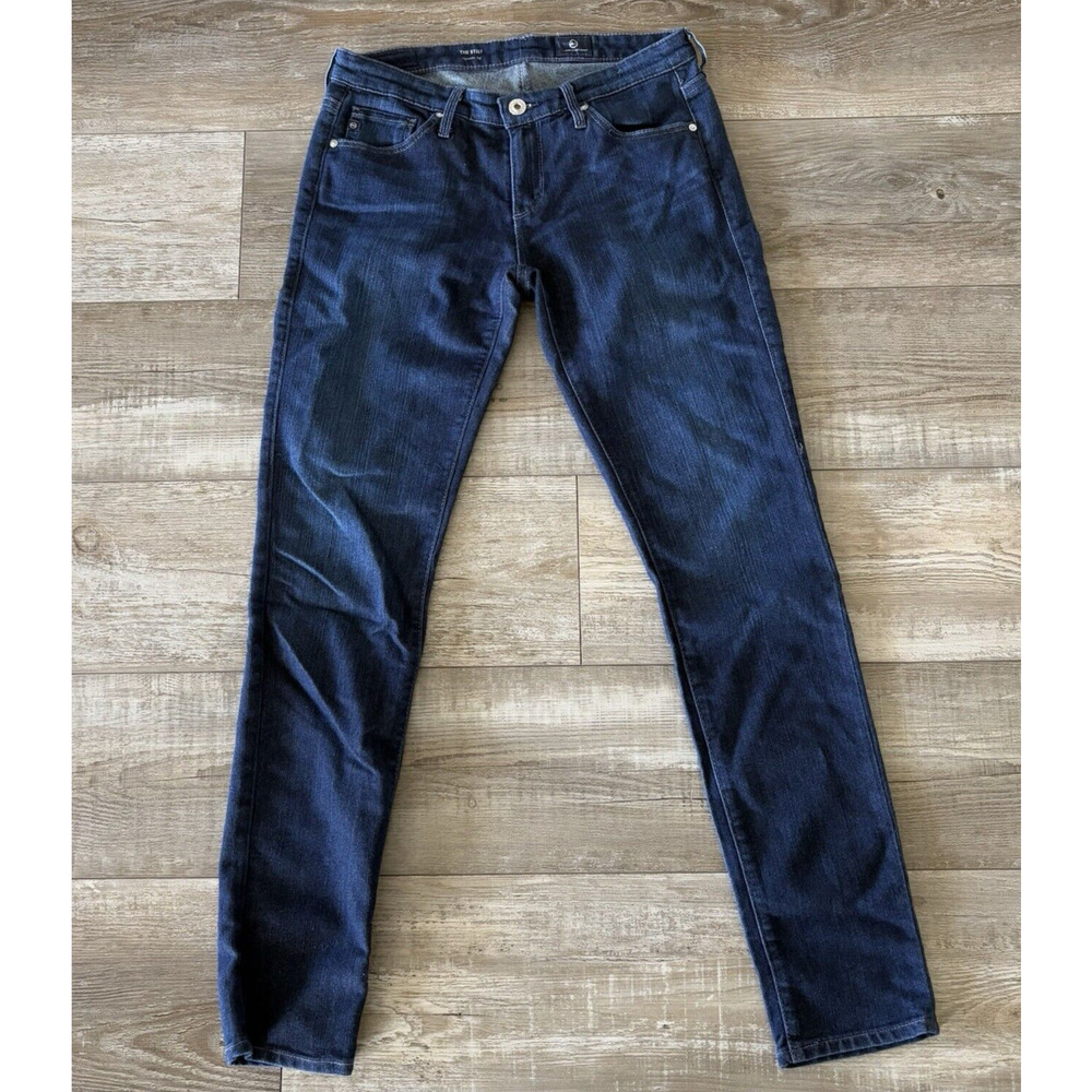 AG Adriano Goldschmied Jeans | 27R |The Stilt Slim Cigarette Leg Dark Blue Denim